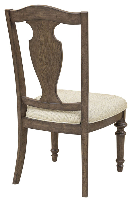 Saddle Creek - Wood Back Side Chair (Set of 2) - Timber Brown