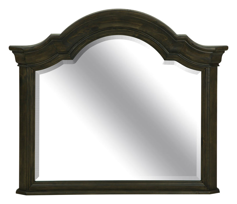 Bellamy - Drawer Dresser With Shaped Mirror - Peppercorn