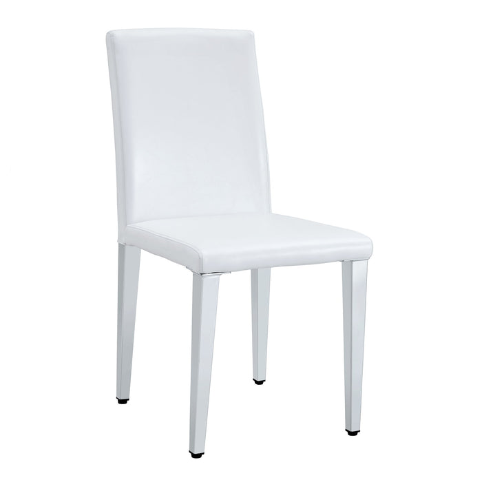 Elegant Upholstered Chairs & Metal Legs