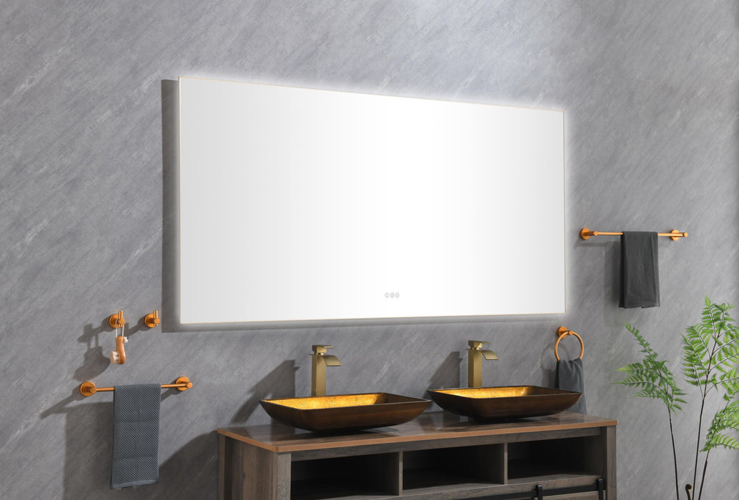Led Mirror Bathroom Vanity Mirror With Back Light, Anti Fog Memory Large Adjustable Vanity Mirror
