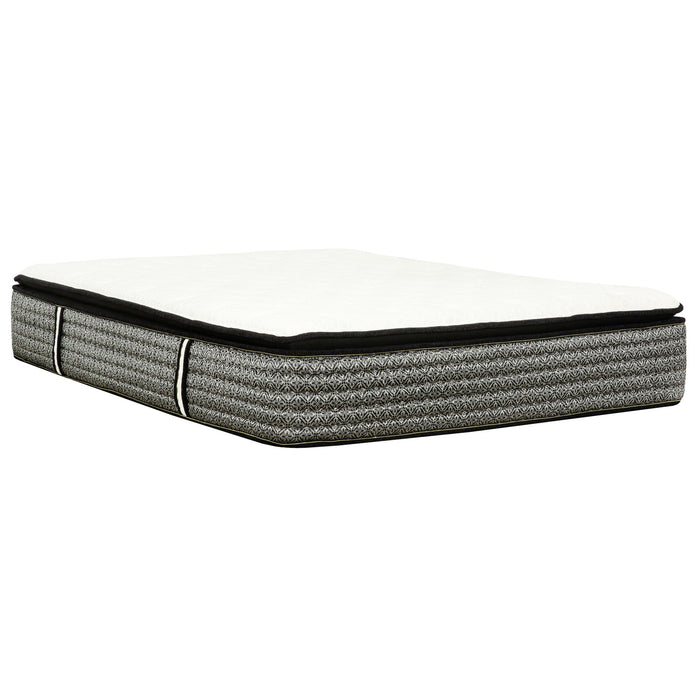 Premium 14" Queen Size Hybrid Mattress In A Box Plush Gel Memory Foam Top With Cooling Technology - Gray / White