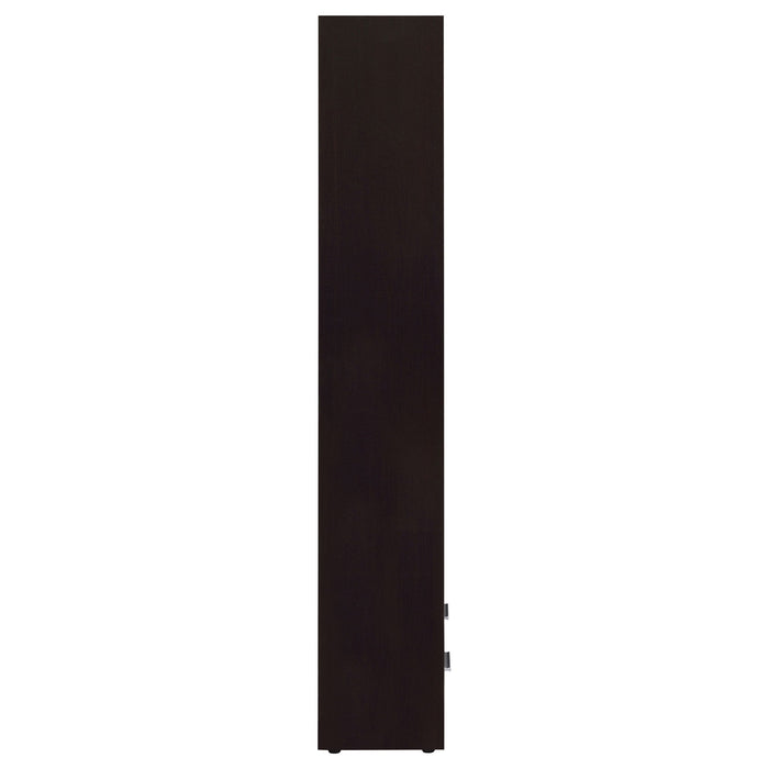 Maureen - 5 Shelf Bookcase With Drawer - Cappuccino