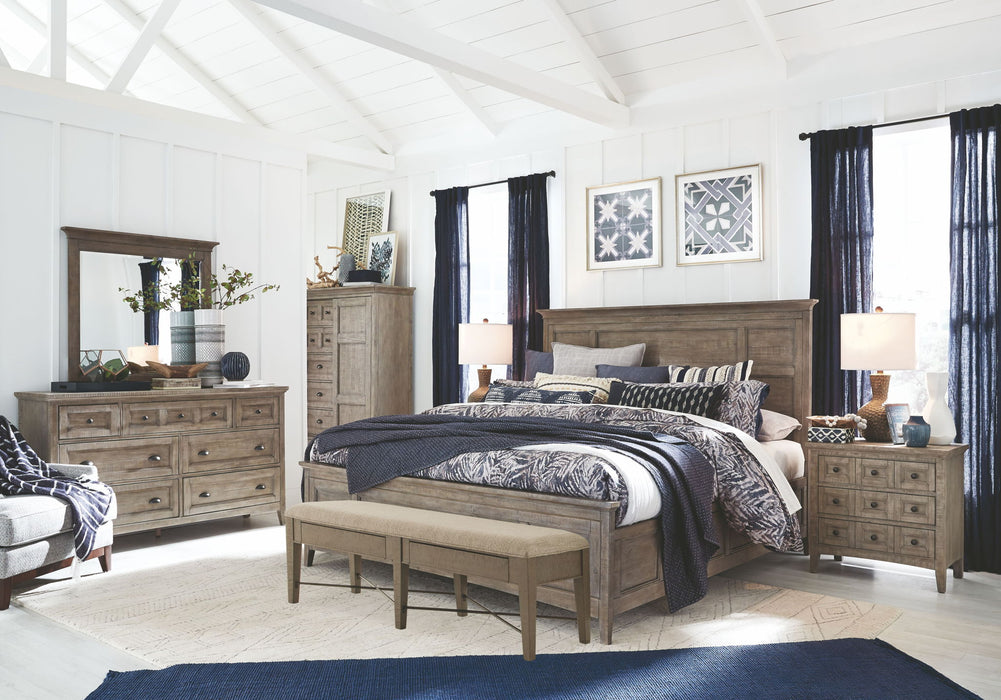 Paxton Place - Complete Panel Bed With Storage Rails