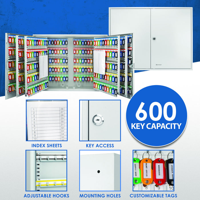 Adjustable Key Cabinet With Lock