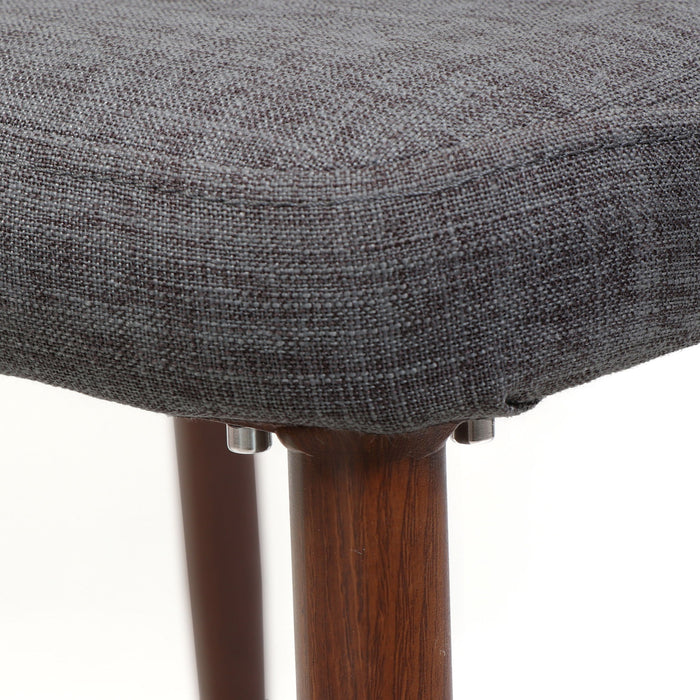 Modern Dining Chair With Iron Legs And Wood Finish