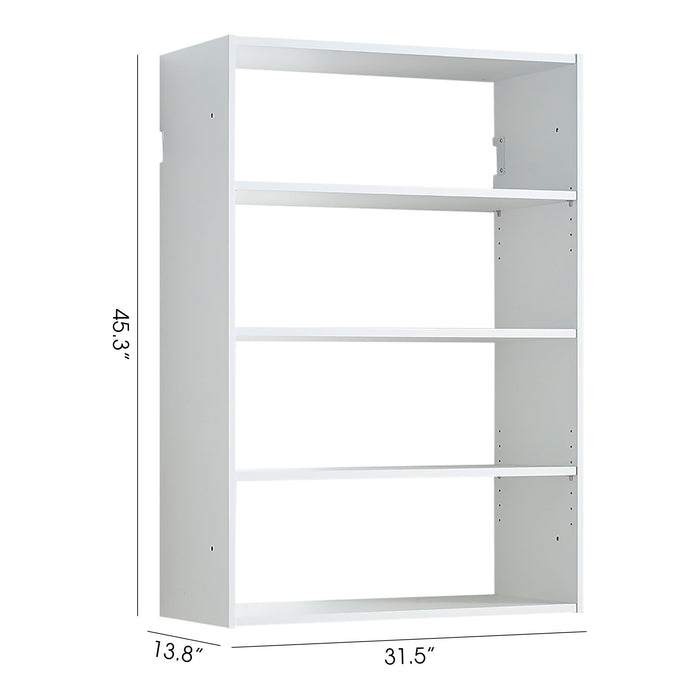 Devi - Wall Mounted Wood Closet System With Modular Design And Ample Storage