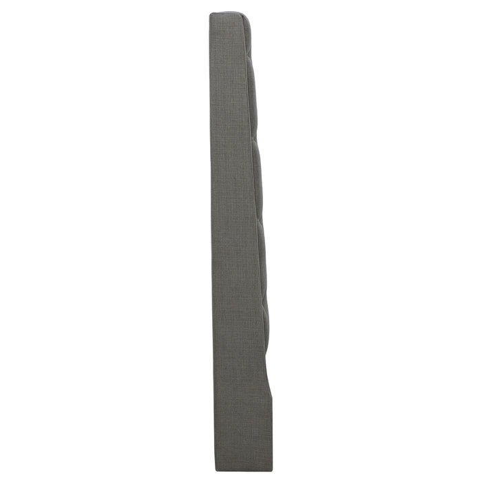 Camille Upholstered Queen Panel Headboard Grey