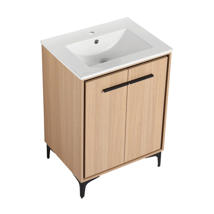 Modern Bathroom Vanity Base With Basin And Storage Cabinet