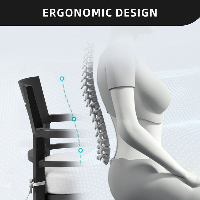 Outdoor Patio Swivel Rocker With Outdoor Grade Sunbrella Fabric Cushions (Set of 2) - Ember Black