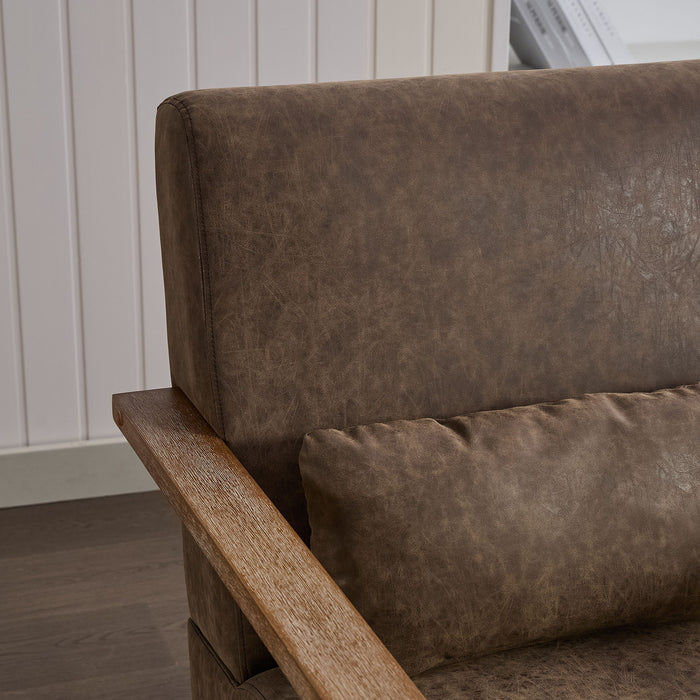 Swivel Modern Upholstered Accent Chair With Armrests