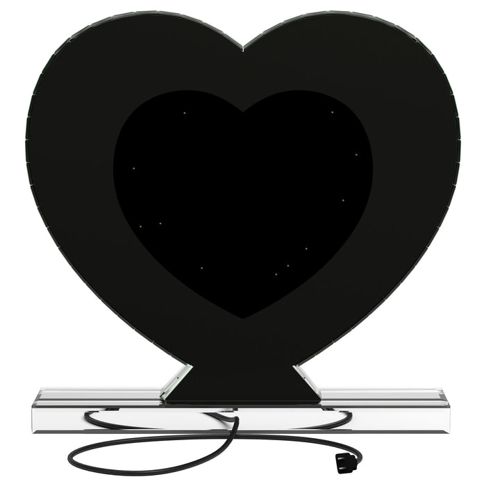 Euston Heart Shaped Vanity Mirror Silver