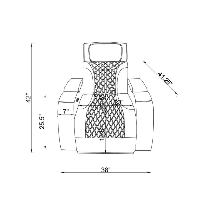 Julian - Set With Power Recliner, LED Lighting & Speaker