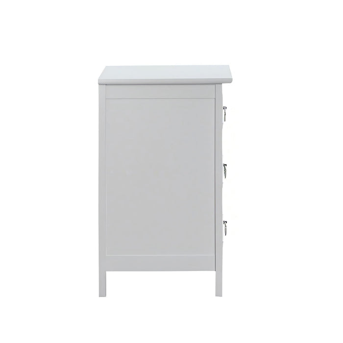 Daniel - 3 Drawer Nightstand - White