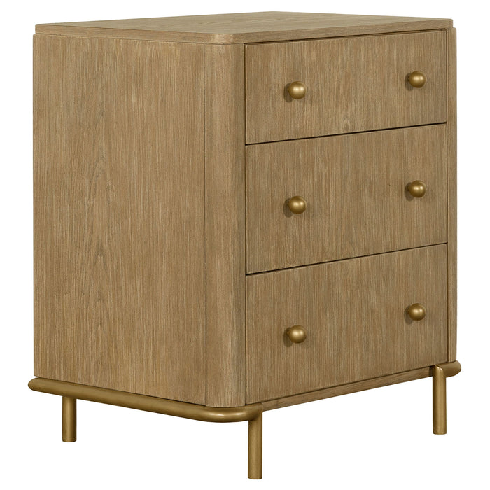 Arini 4-piece Eastern King Bedroom Set Cream and Sand Wash