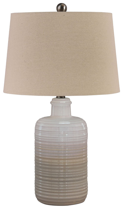 Marnina - Ceramic Table Lamp (Set of 2) - Taupe