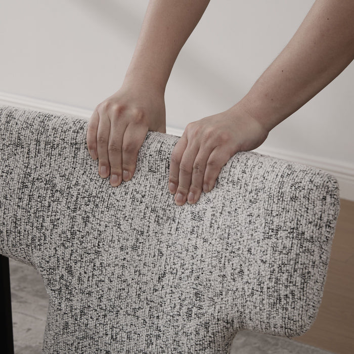 Armless Curved Back Accent Chairs