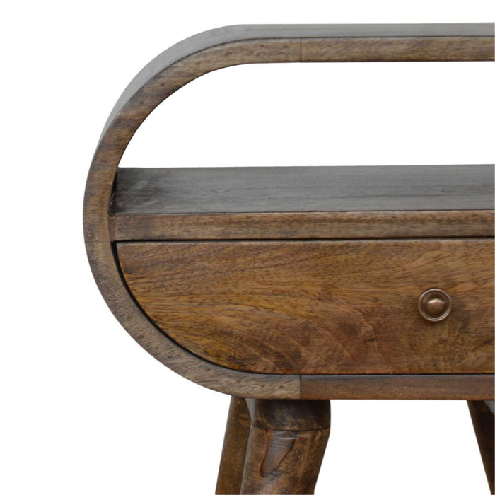 Circular Open Bedside Nightstand