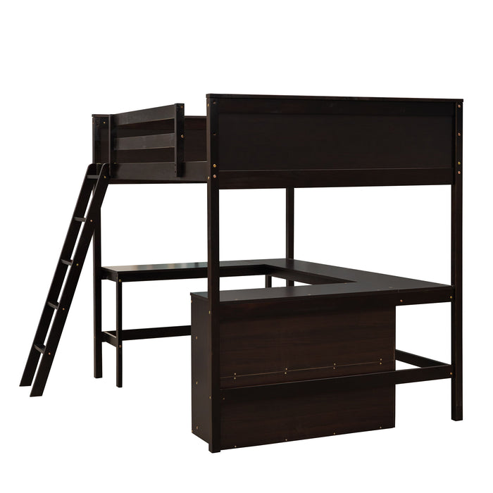 Loft Bed With Shelves With Desk