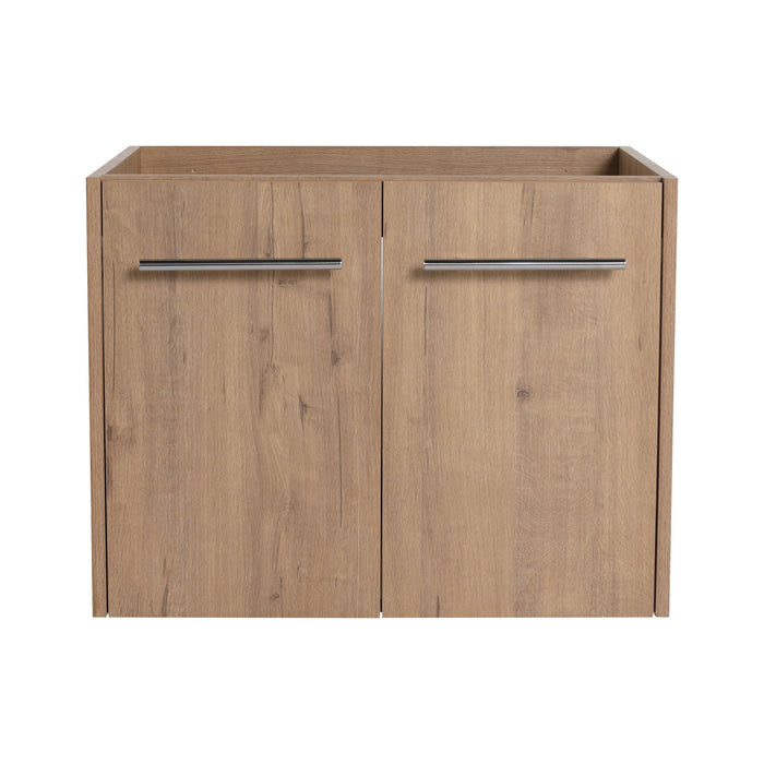 Modern Floating Bathroom Vanity With Resin Sink, Soft Close Doors