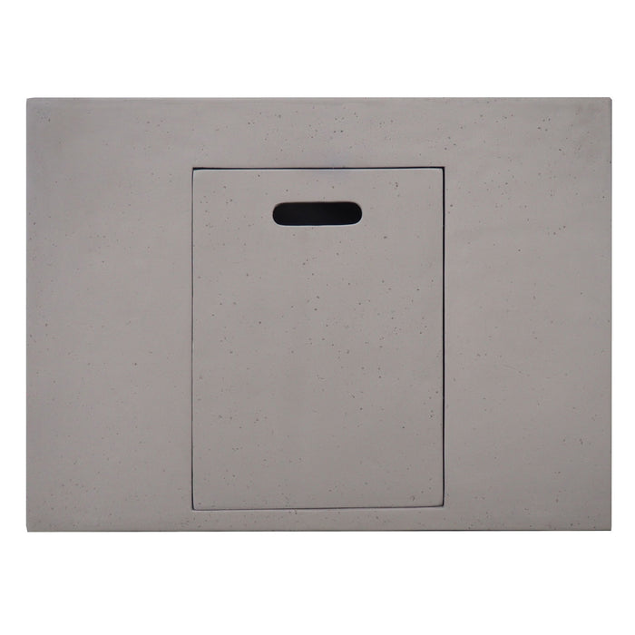 Outdoor Patio Square Gas Burning Concrete Fire Pit 40,000 Btu