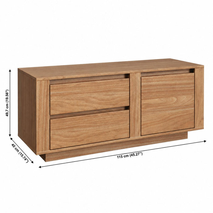 TV Stand For TVs Up To 50" With 1 Door And 2 Drawers