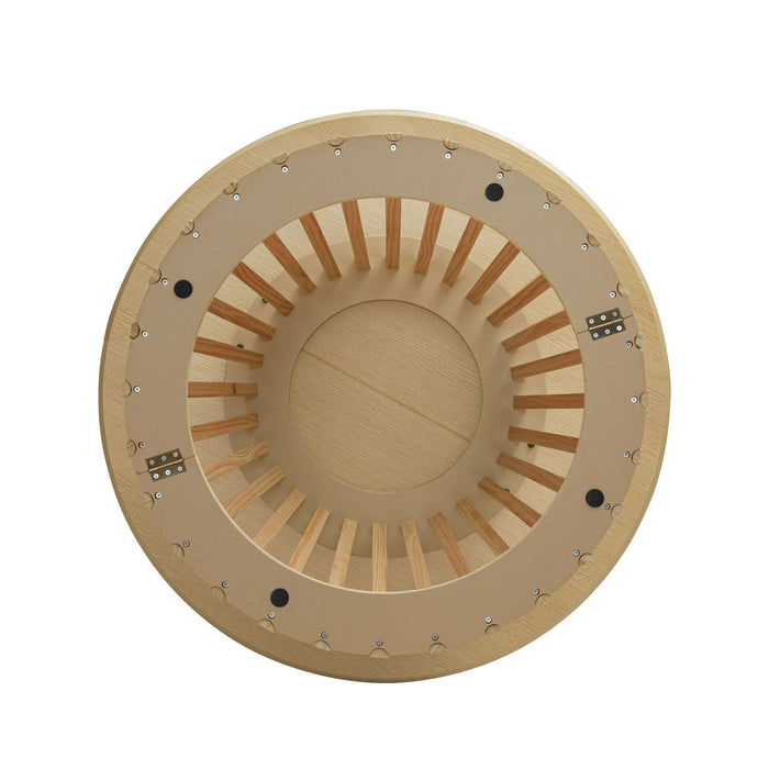 Modern Round Coffee Table With Grille Moldin