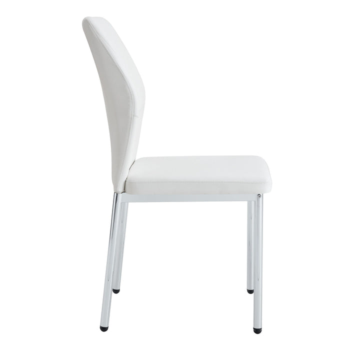 Luxury Simple High Resilience Dining Chair With Metal Legs