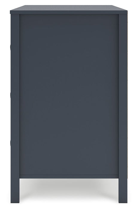 Simmenfort - Six Drawer Dresser - Navy Blue