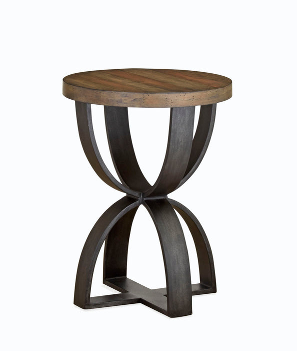 Bowden - Round Accent Table - Rustic Honey