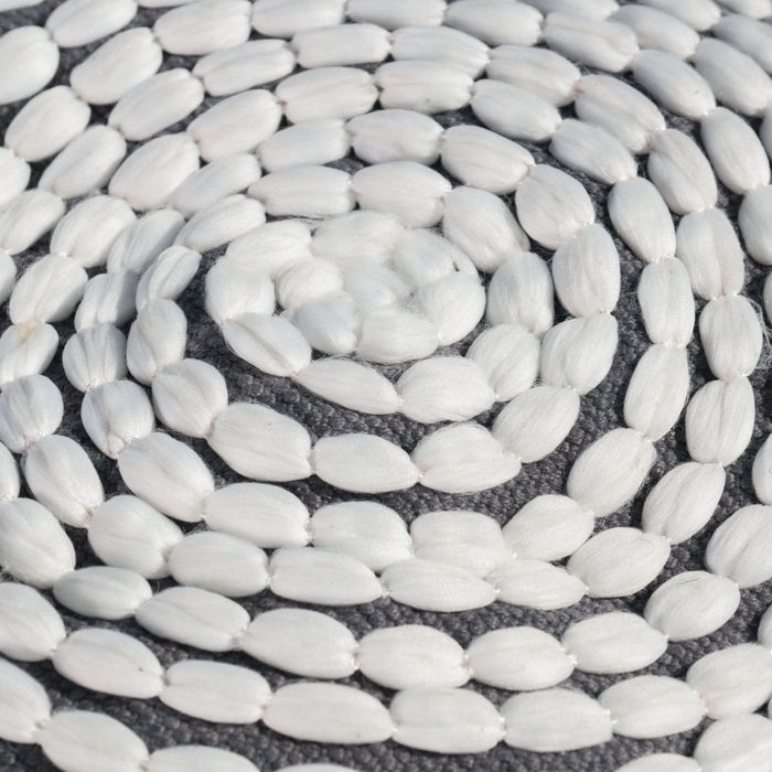 River - Handcrafted Cylindrical Pouf Water Resistant Fabric