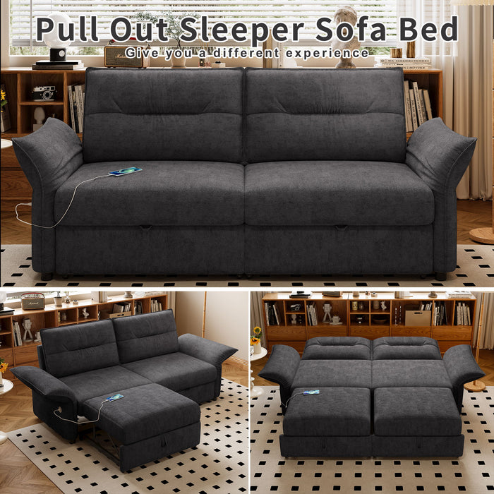 Sofa Bed With Convertible Design, Living Room Furniture