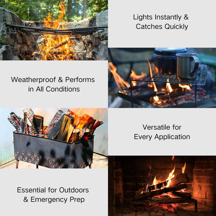 15 Lbs Fatwood Fire Starter Sticks With Box, 100% Natural Kindling Wood, Pine Firewood Firestarter For Campfire, Stove, Fireplace, Bonfires, Grill - Natural