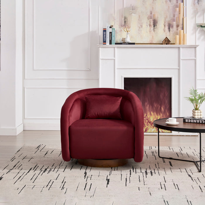 Swivel Accent Chair With 360 Degree Rotating