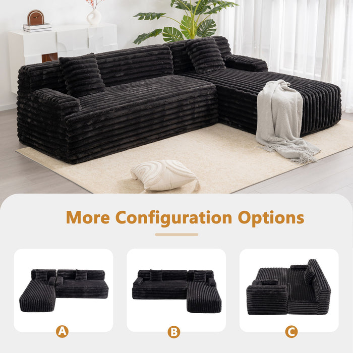 Cloud Sectional Sofa Upholstered Couch Free Combined Sofa