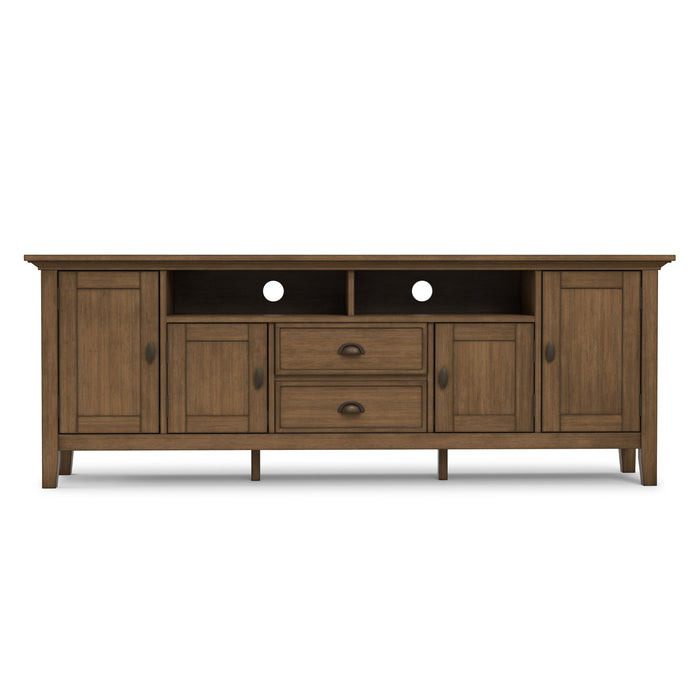 Redmond - TV Media Stand - Rustic Natural Aged Brown