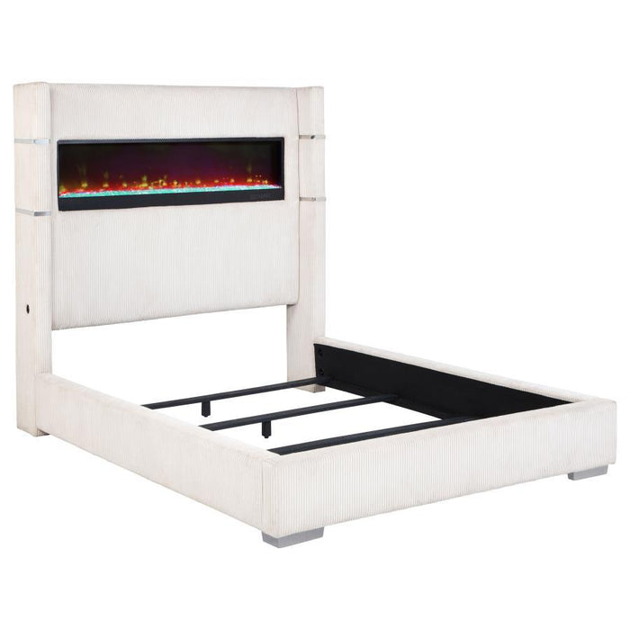 Tisdall - Upholstered Fireplace Bed