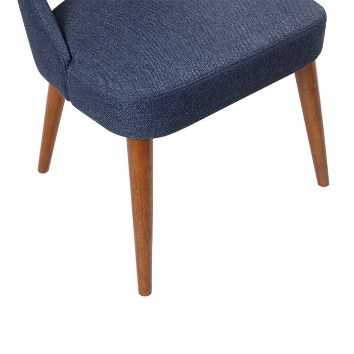 Dining Side Chair Upholstered Textured (Set of 2) - Navy