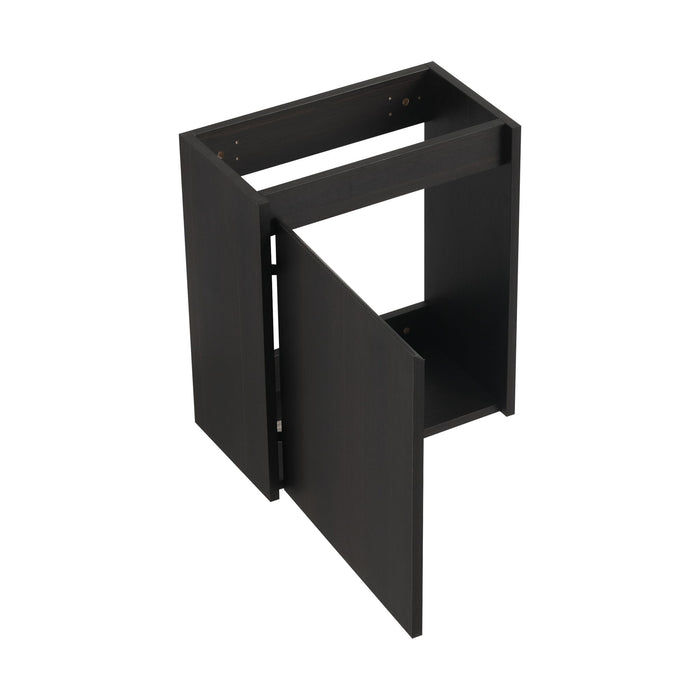 Modern Bathroom Vanity With Ceramic Basin, Wall Mounted Floating Sink Combo, Storage Cabinet