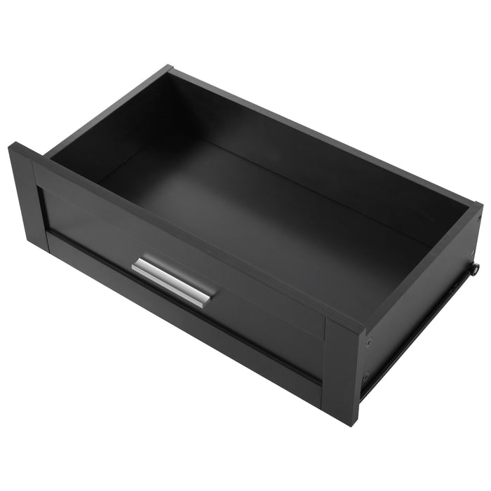 Freestanding Tall Bathroom Cabinet With Soft Close Doors And Adjustable Shelves