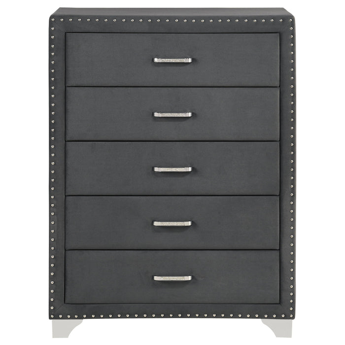 Melody 5-drawer Bedroom Chest Grey