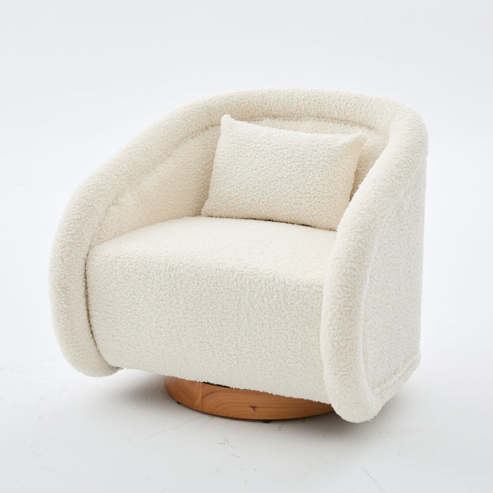 Swivel Accent Chair With 360 Degree Rotating