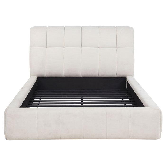 Branson - Platform Bed With Tufted Headboard