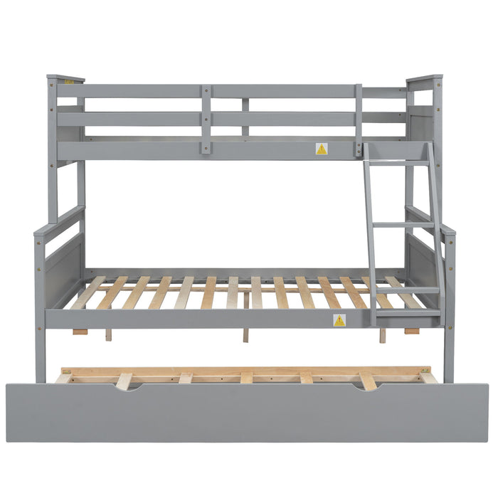 Bunk Bed With Ladder And Safety Guardrail