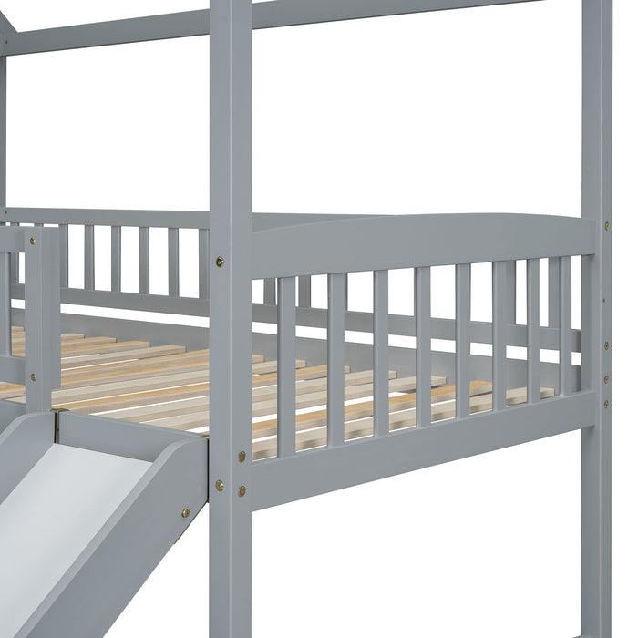 House Bunk Bed With Slide