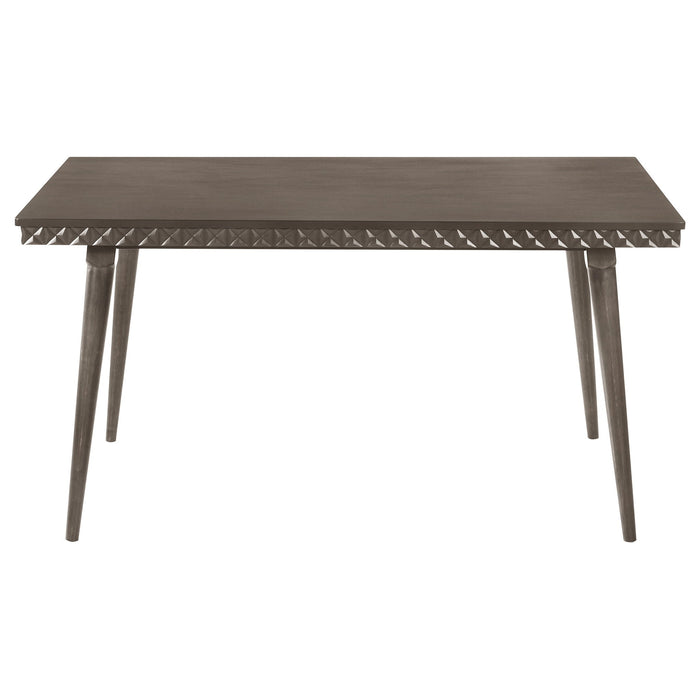 Perkins - 5 Piece Rectangular Dining Set With Chairs - Dark Brown
