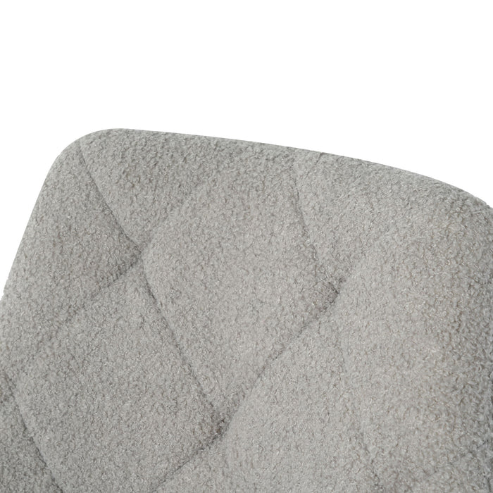 Modern Teddy Velvet Fabric Chair With Gold Plated 5 Claw Legs