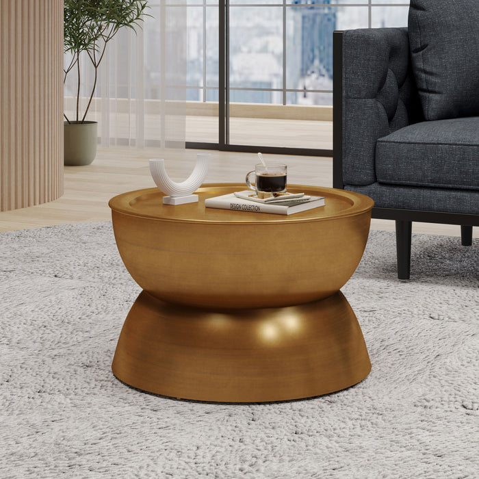 Sparling - Modern Iron Hourglass Coffee Table