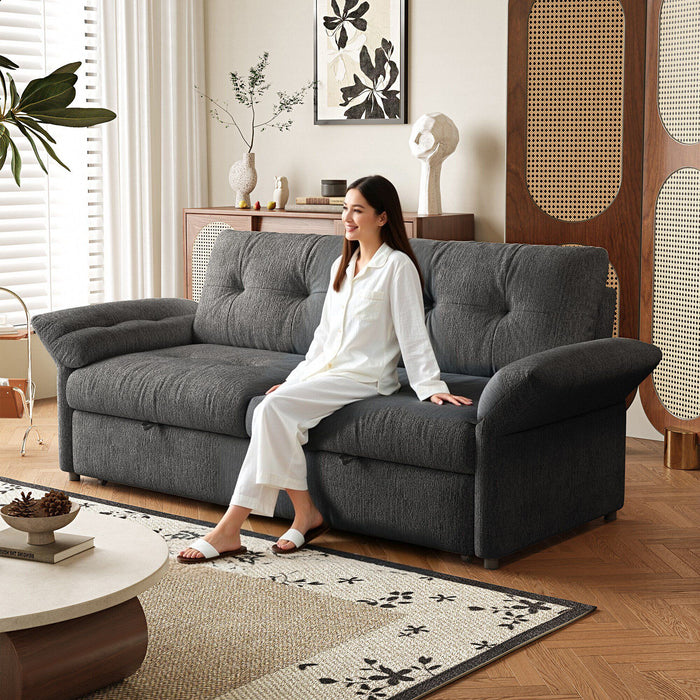 Sofa Bed, 2 In 1 Design For Living Rooms