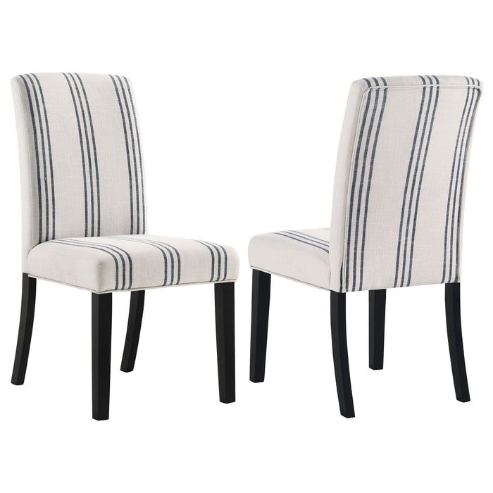 Herran Upholstered Dining Side Chair Beige (Set of 2)