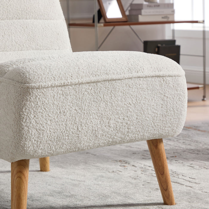 Upholstered Armless Accent Chair